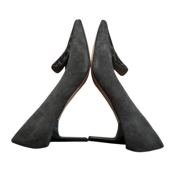 New Boden Calf Hair Leather Slip On High Heel Pumps size 8.5 - Picture 7 of 13